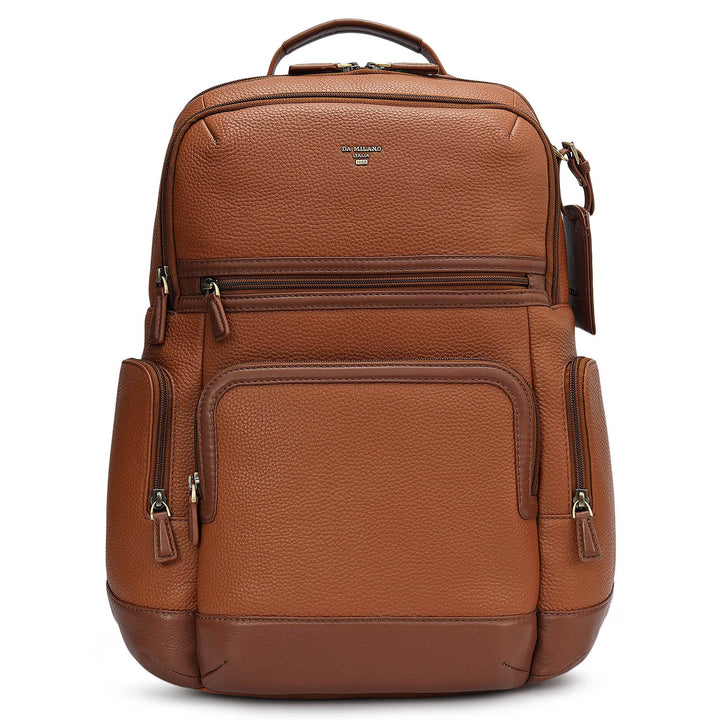 Wax Leather Backpack - Cognac
