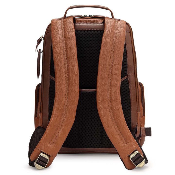 Wax Leather Backpack - Cognac