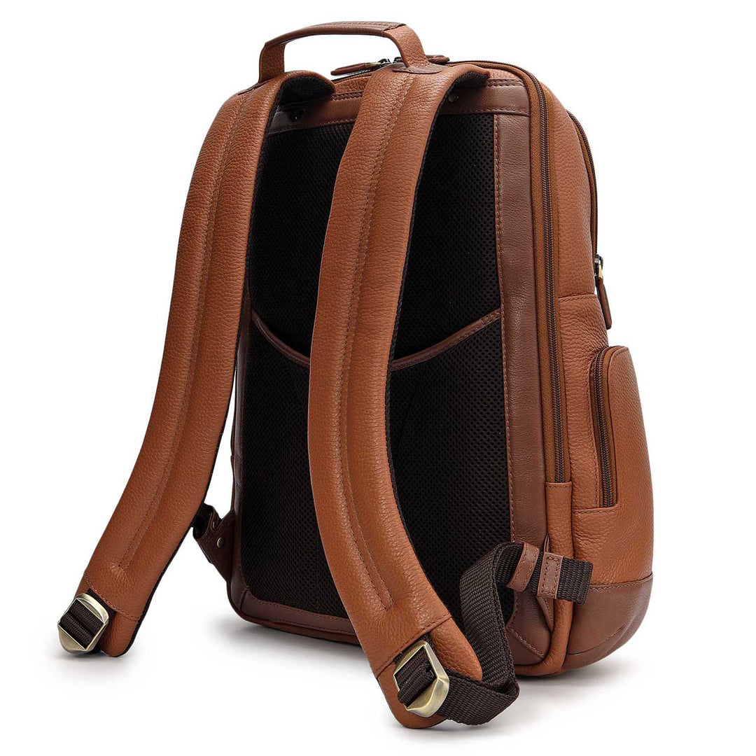 Wax Leather Backpack - Cognac