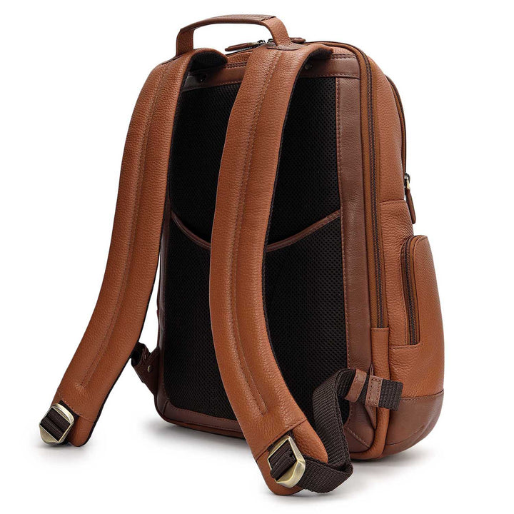 Wax Leather Backpack - Cognac
