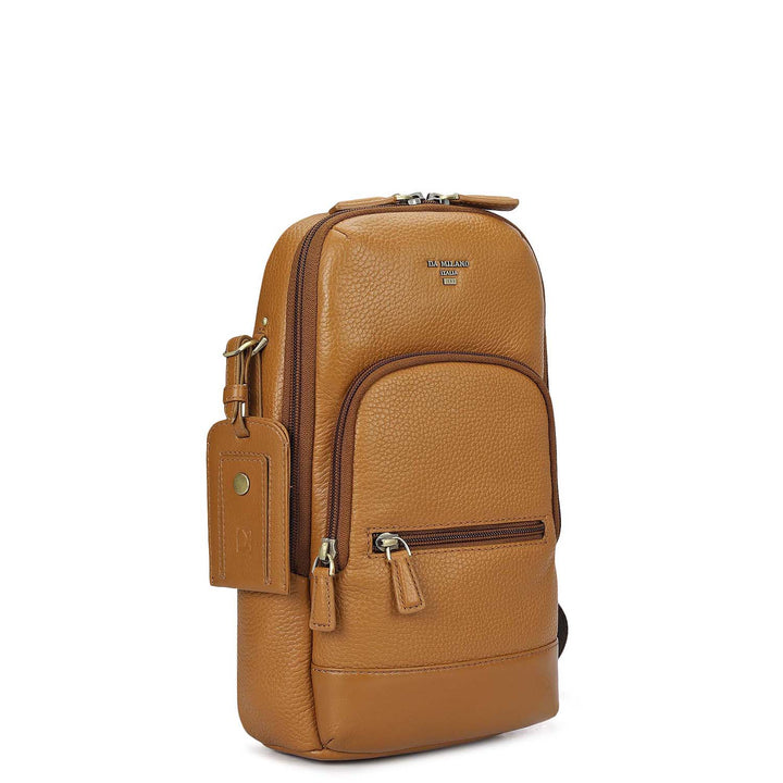 Wax Leather Backpack (XS) - Caramel