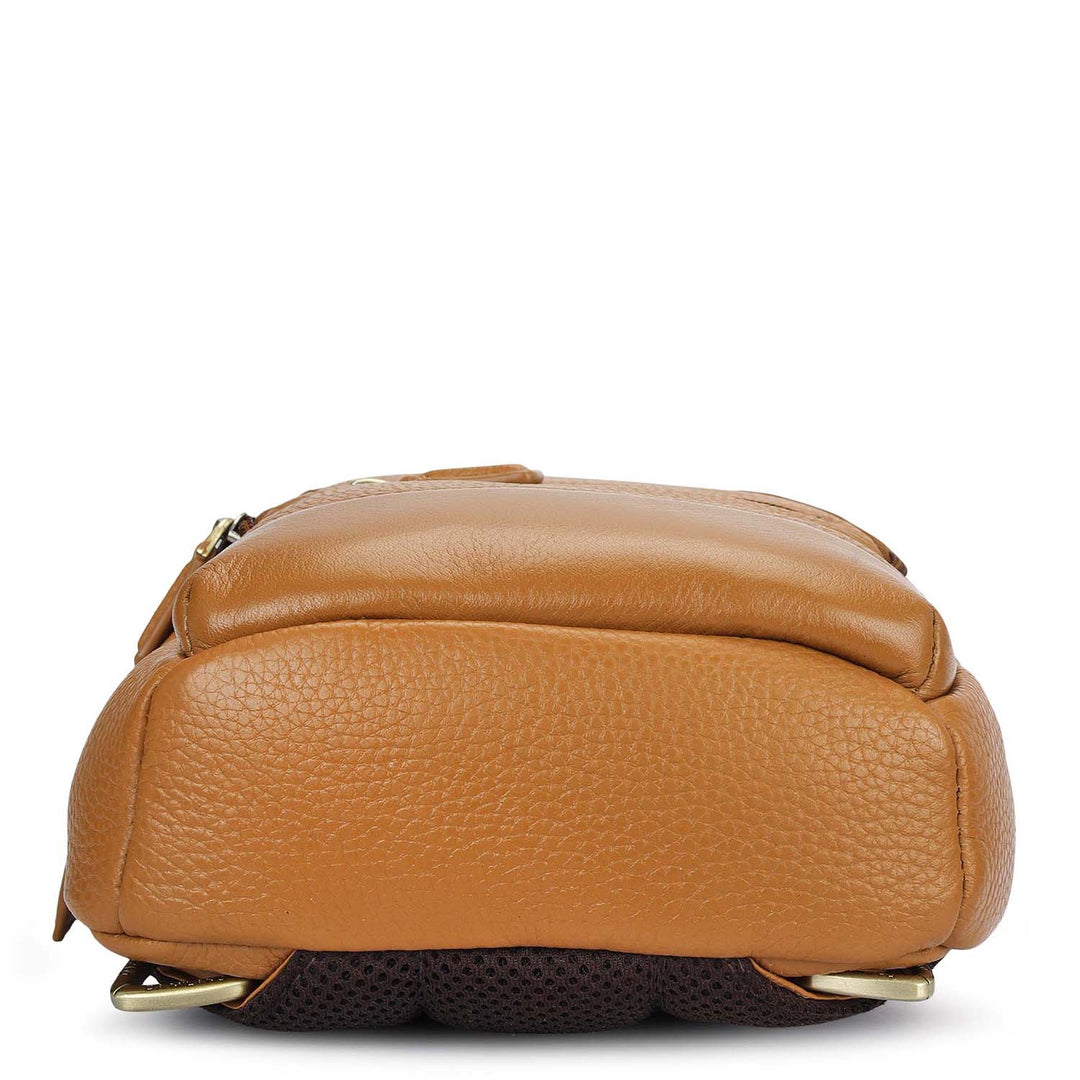 Wax Leather Backpack (XS) - Caramel