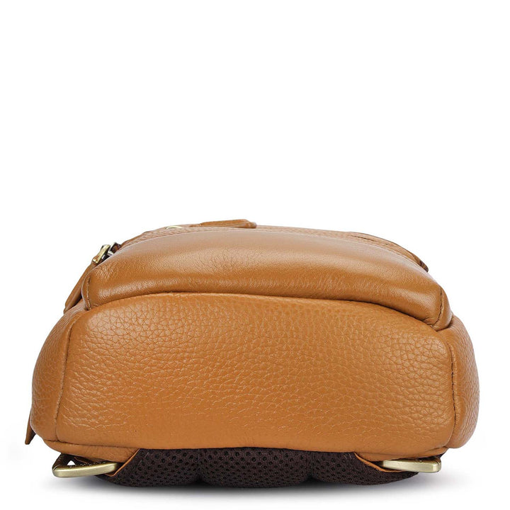 Wax Leather Backpack (XS) - Caramel