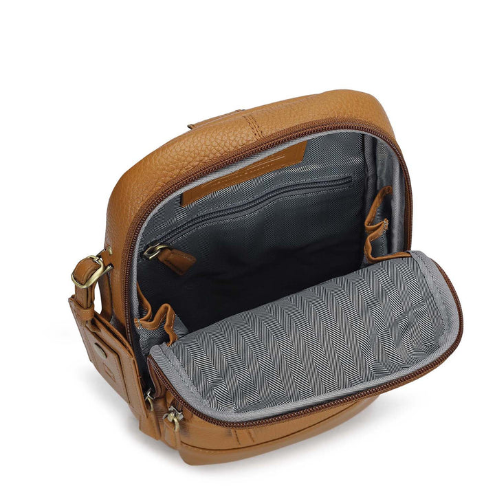 Wax Leather Backpack (XS) - Caramel