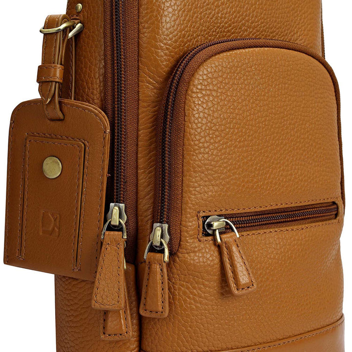 Wax Leather Backpack (XS) - Caramel