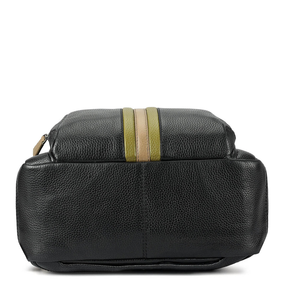 Wax Leather Backpack - Black