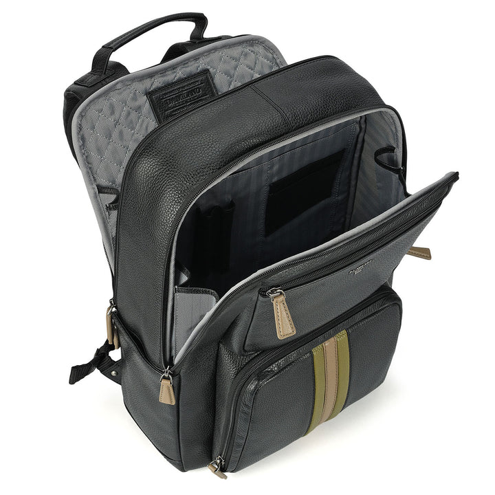 Wax Leather Backpack - Black