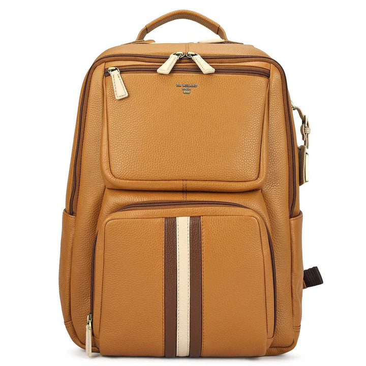 Wax Leather Backpack - Caramel