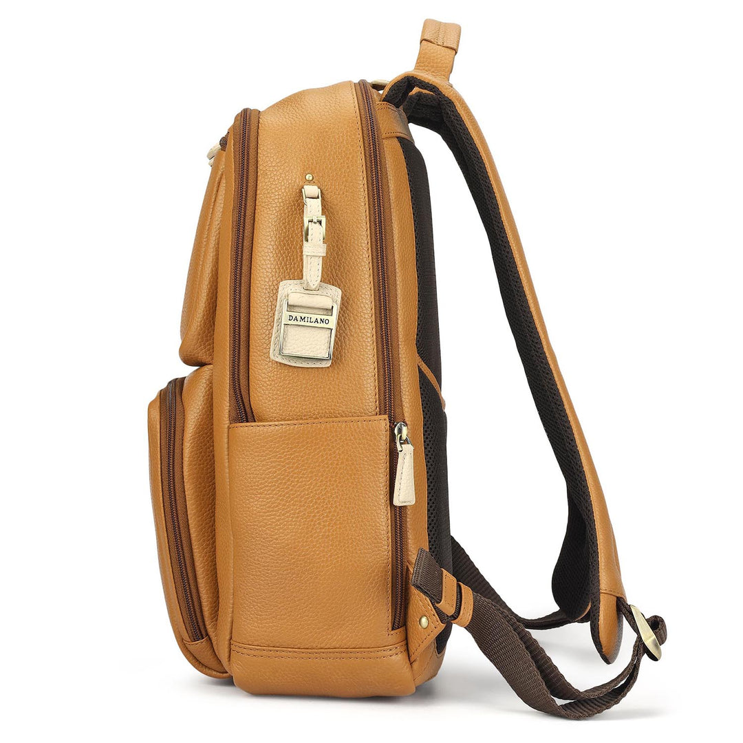 Wax Leather Backpack - Caramel