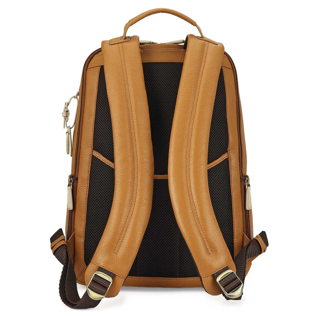 Wax Leather Backpack - Caramel
