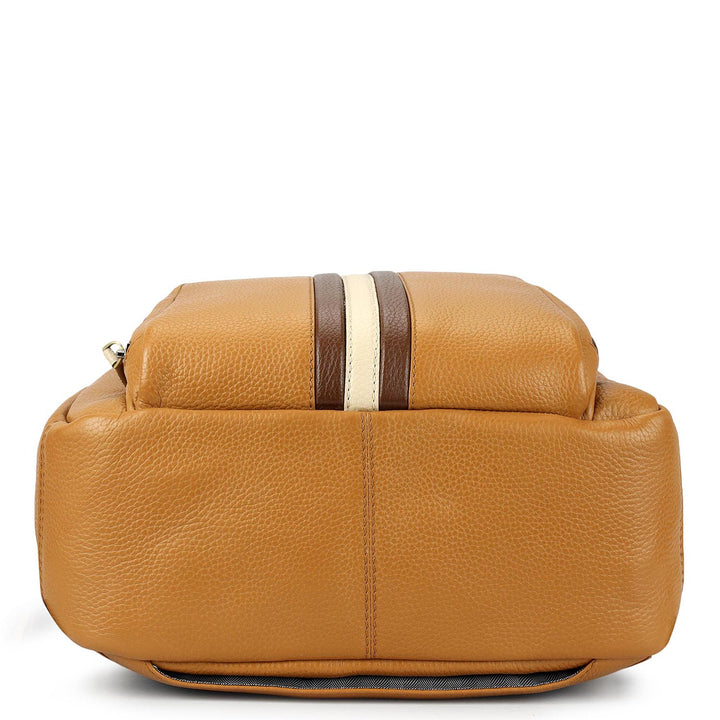 Wax Leather Backpack - Caramel