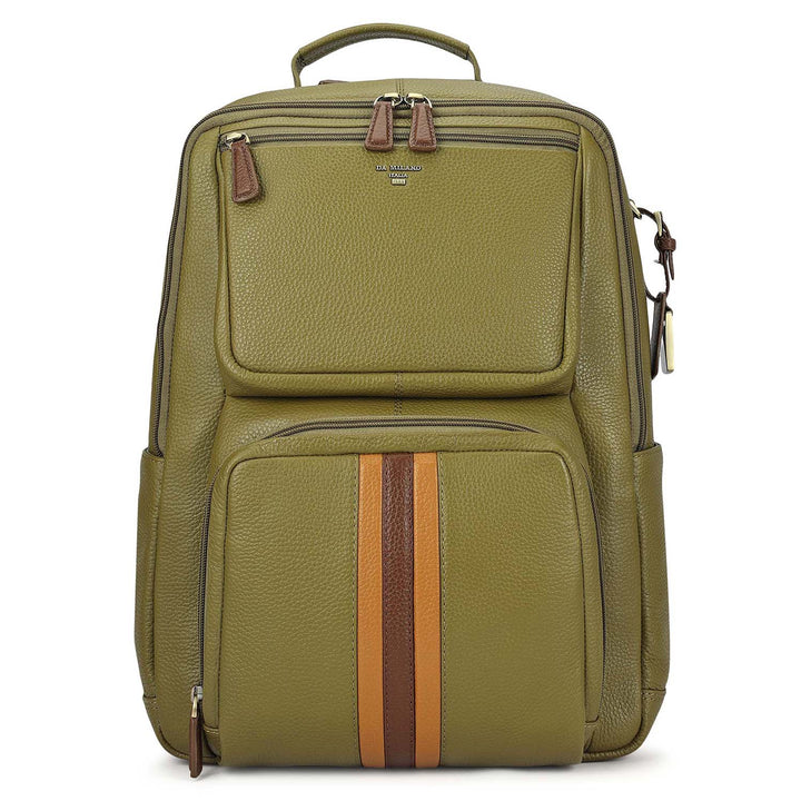 Wax Leather Backpack - Olive
