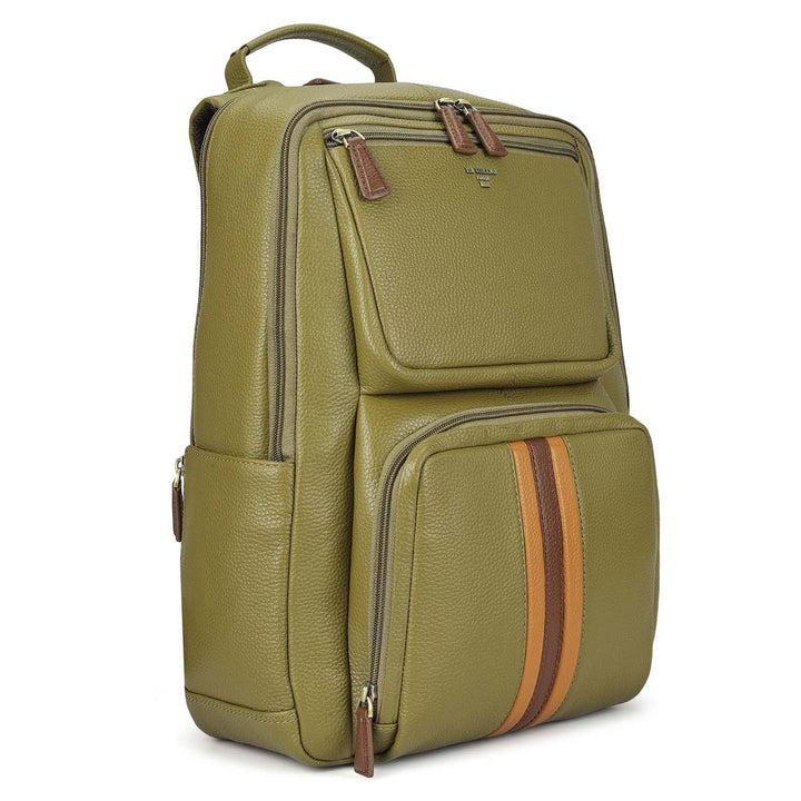 Wax Leather Backpack - Olive