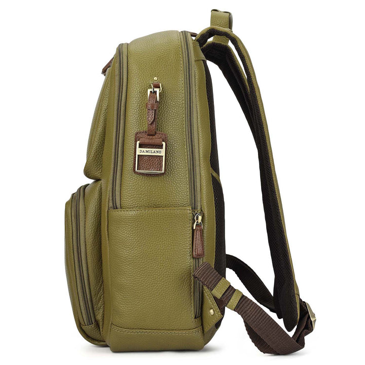 Wax Leather Backpack - Olive