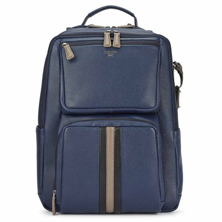 Wax Leather Backpack - Patriot Blue