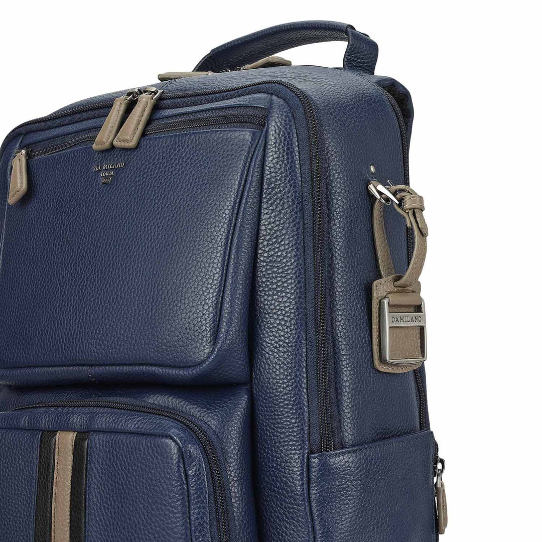 Wax Leather Backpack - Patriot Blue