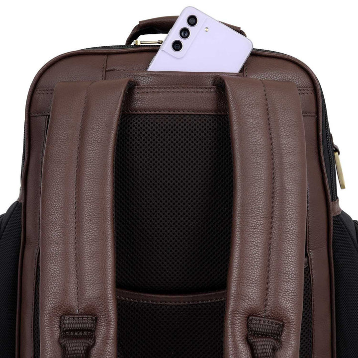 Online Exclusive Tetron Backpack (M) - Black & Mocha