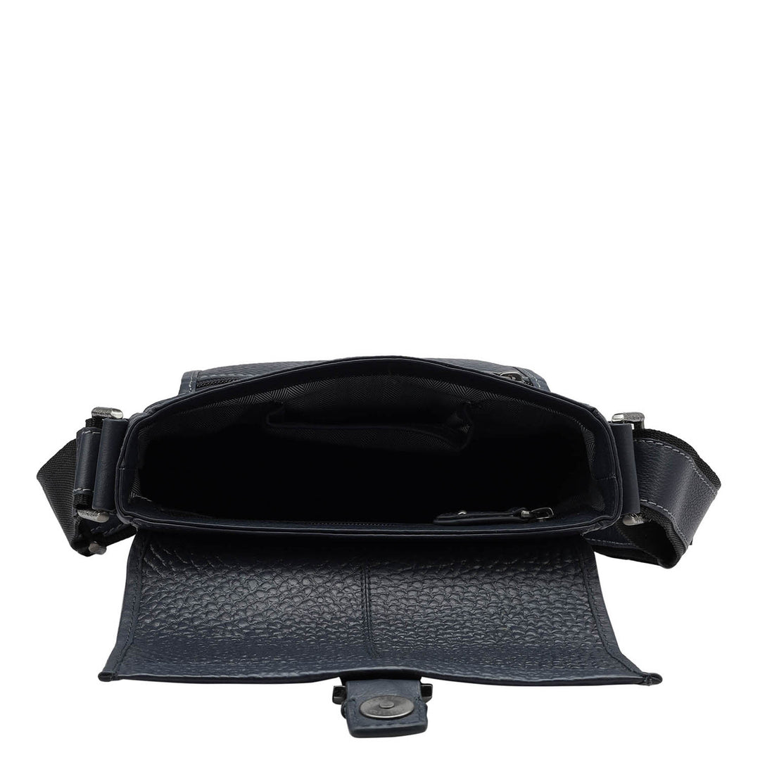 Bub Leather Men Sling - Blue