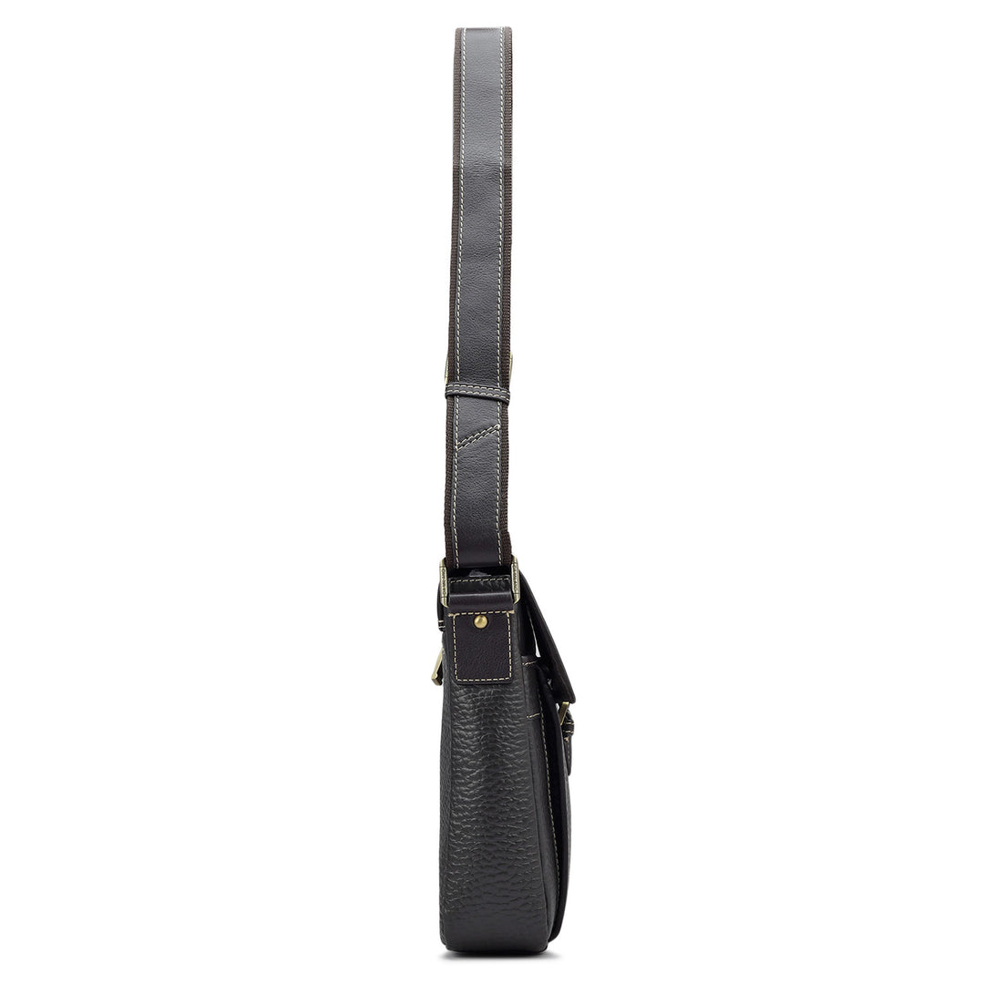 Bub Leather Men Sling - Brown