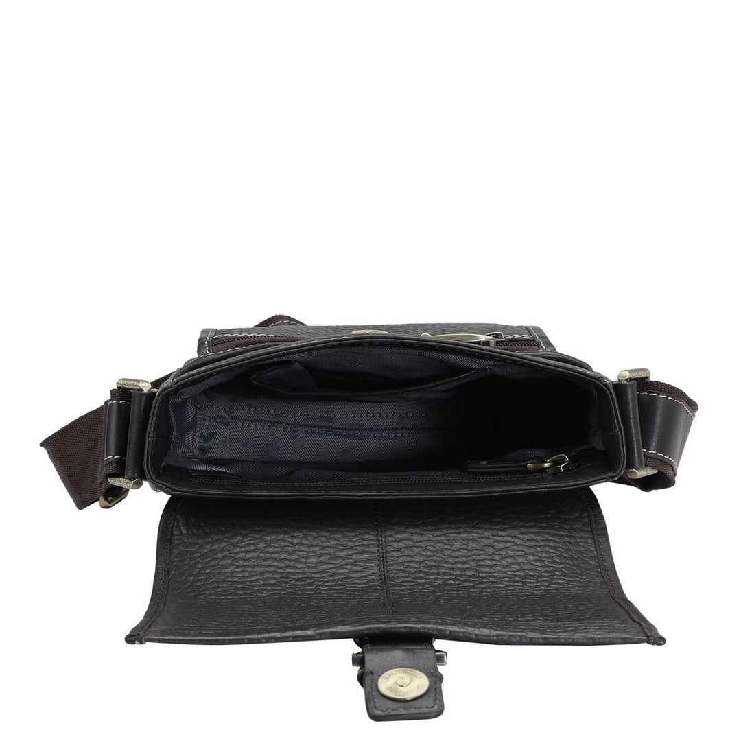 Bub Leather Men Sling - Brown