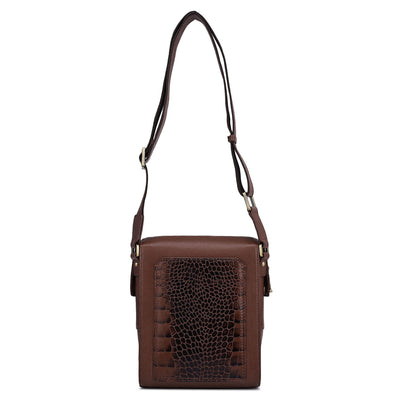 Croco Franzy Leather Men Sling - Date