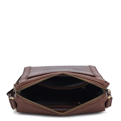 Croco Franzy Leather Men Sling - Date