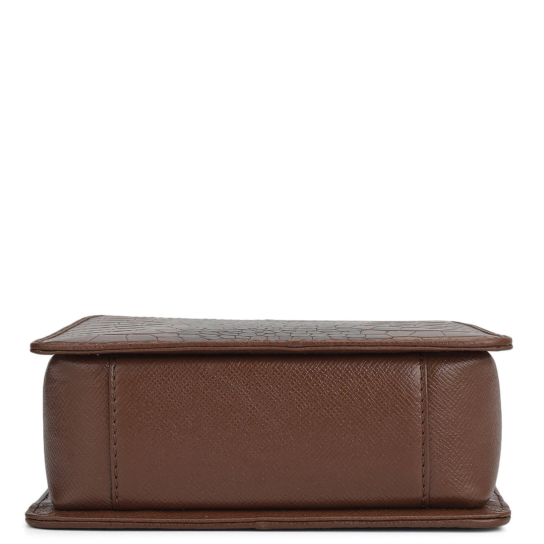Croco Leather Men Sling - Date