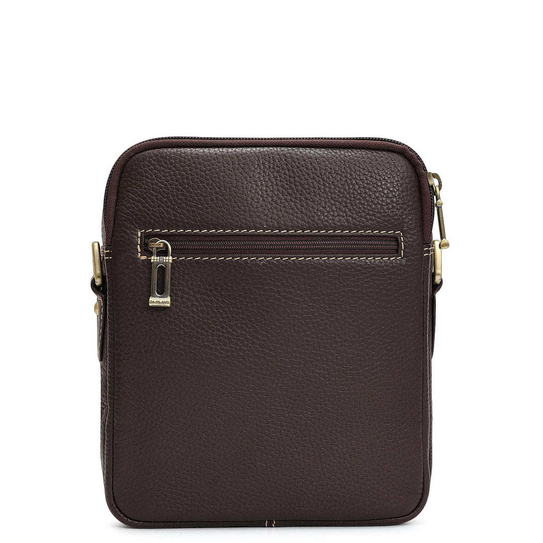 Wax Leather Men Sling - Chocolate