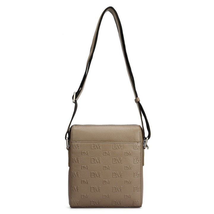 Monogram Wax Leather Men Sling - Smoke Grey