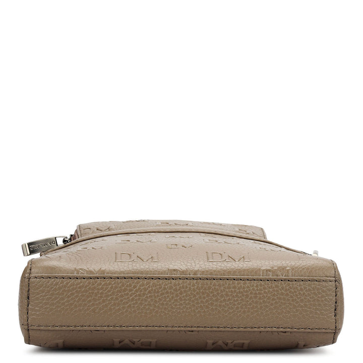 Monogram Wax Leather Men Sling - Smoke Grey