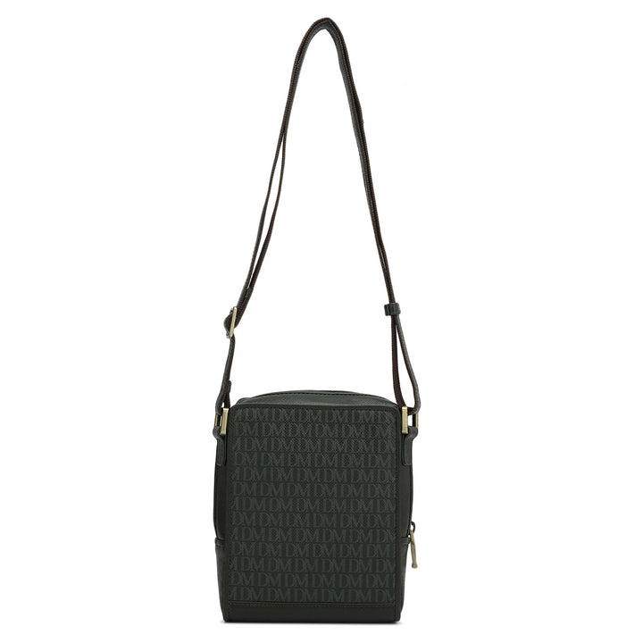 Monogram Franzy Leather Mens Sling - Petrol Green