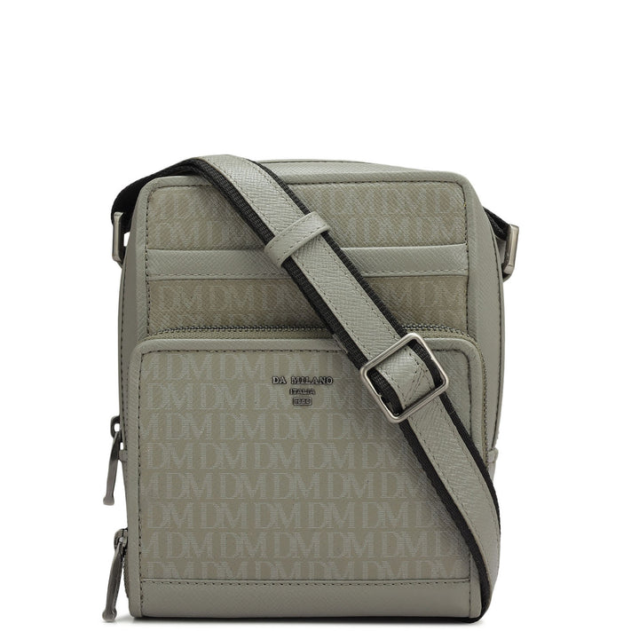 Monogram Franzy Leather Mens Sling - Stone Grey