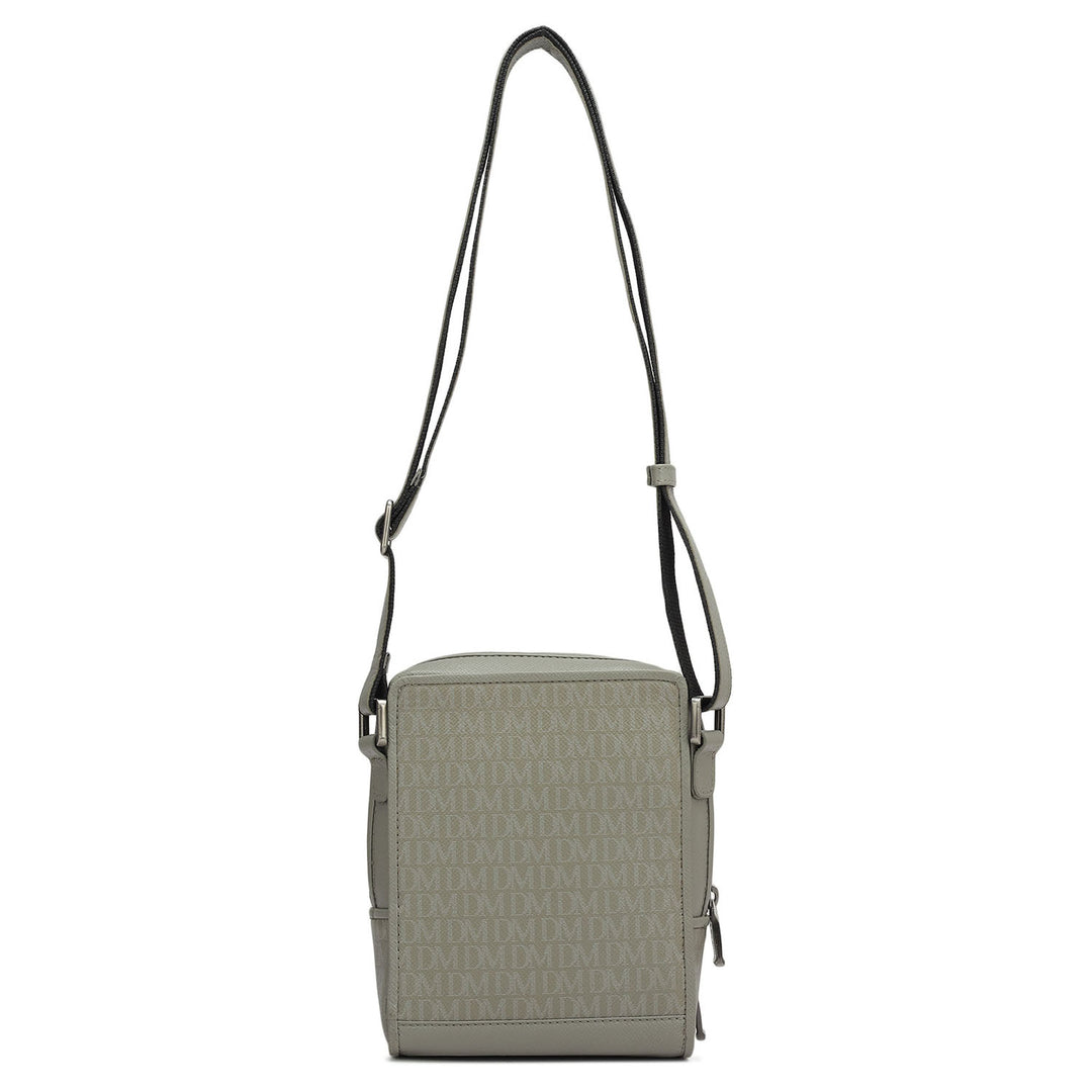 Monogram Franzy Leather Mens Sling - Stone Grey