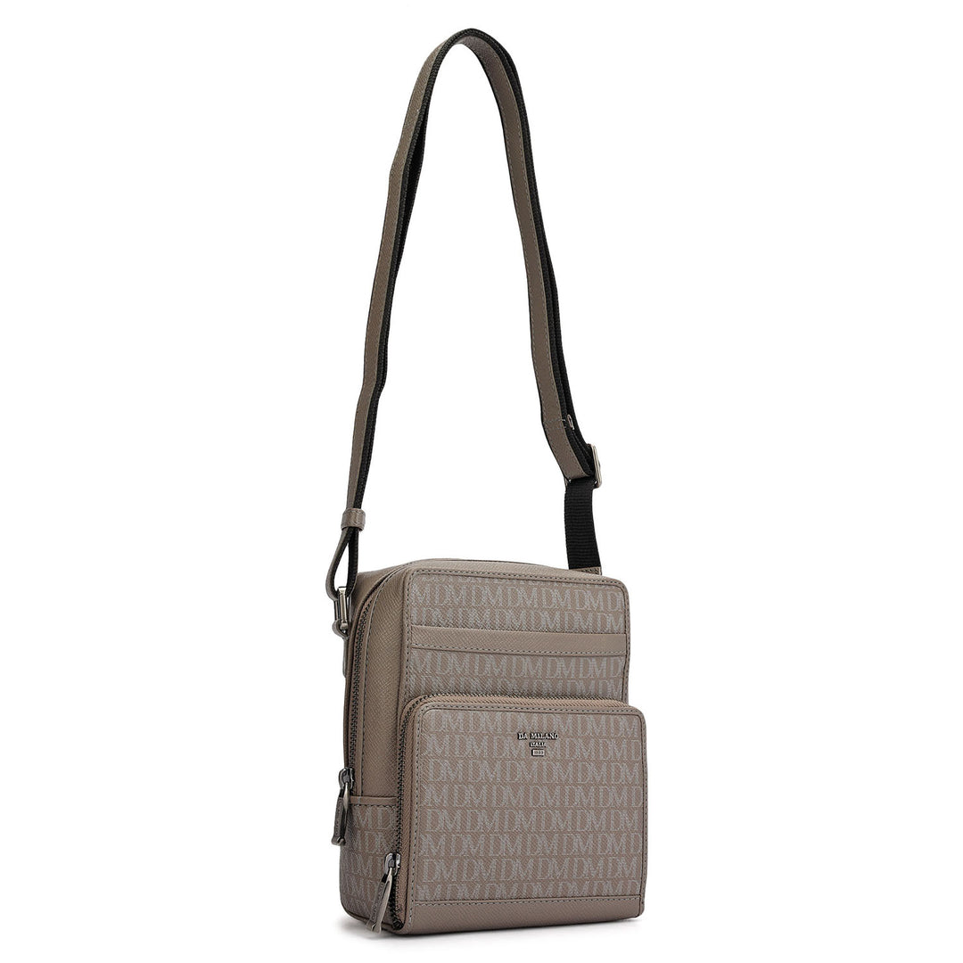 Monogram Franzy Leather Men Sling - Smoke Grey