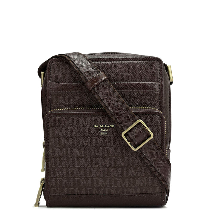 Monogram Franzy Leather Men Sling - Walnut