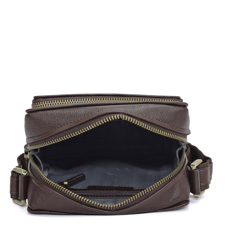 Monogram Franzy Leather Men Sling - Walnut