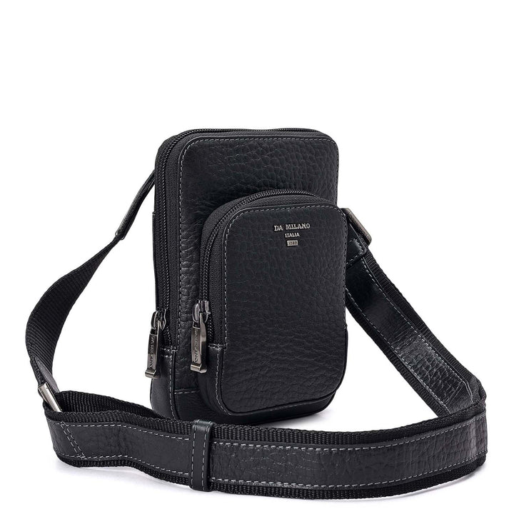 Bub Leather Men Sling - Black