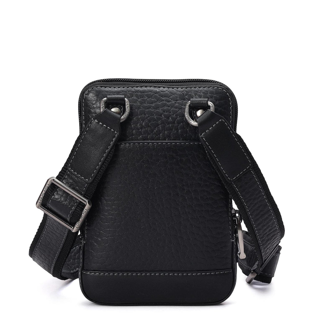 Bub Leather Men Sling - Black