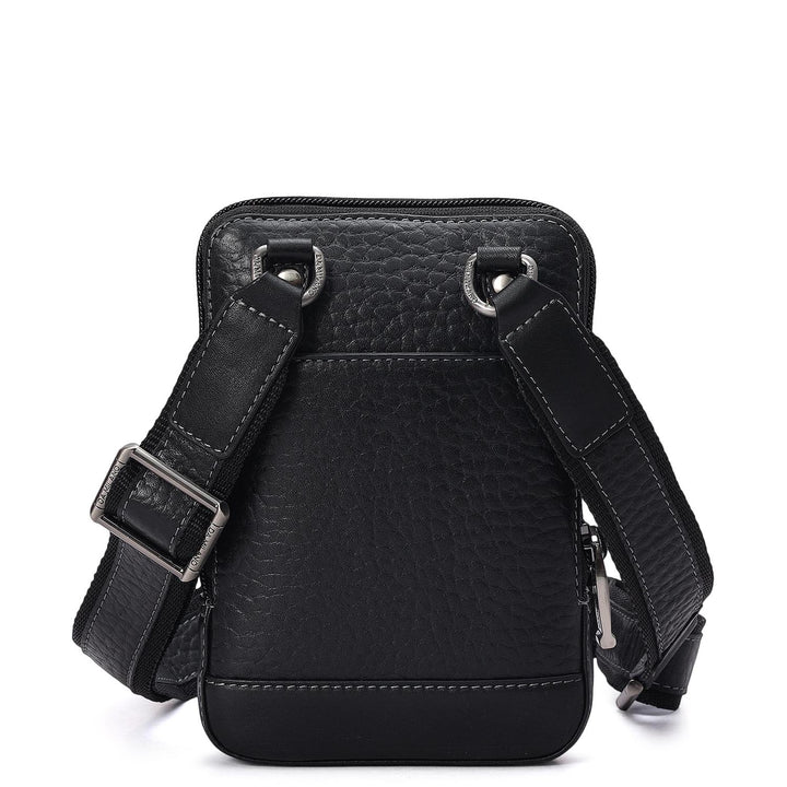 Bub Leather Men Sling - Black