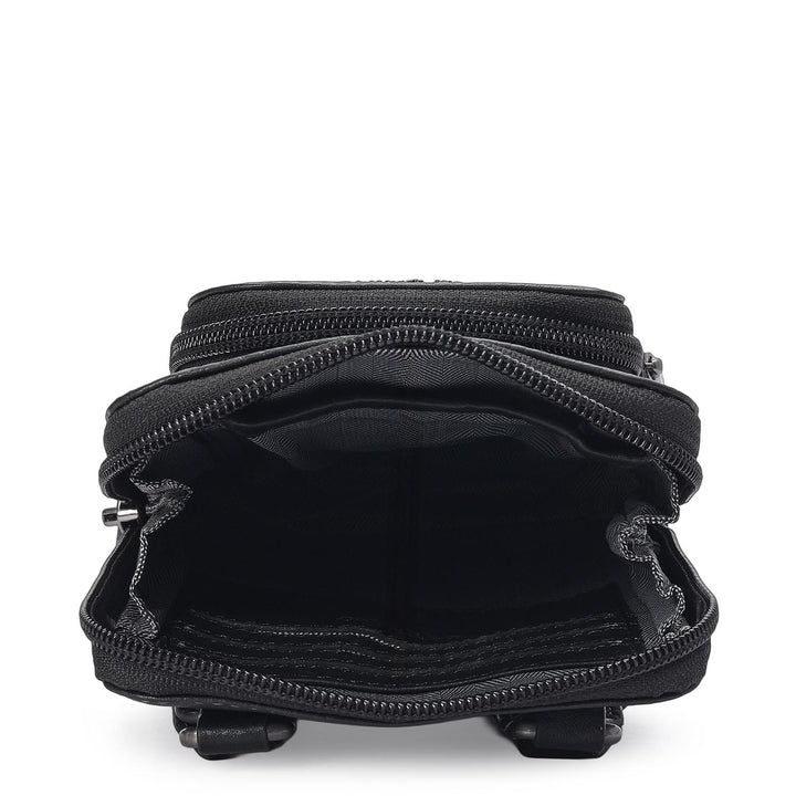 Bub Leather Men Sling - Black