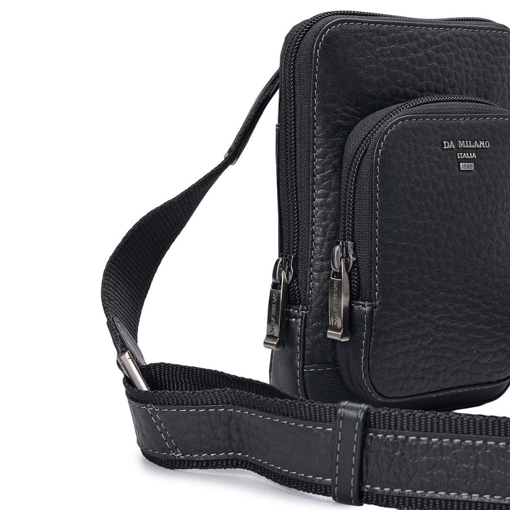 Bub Leather Men Sling - Black