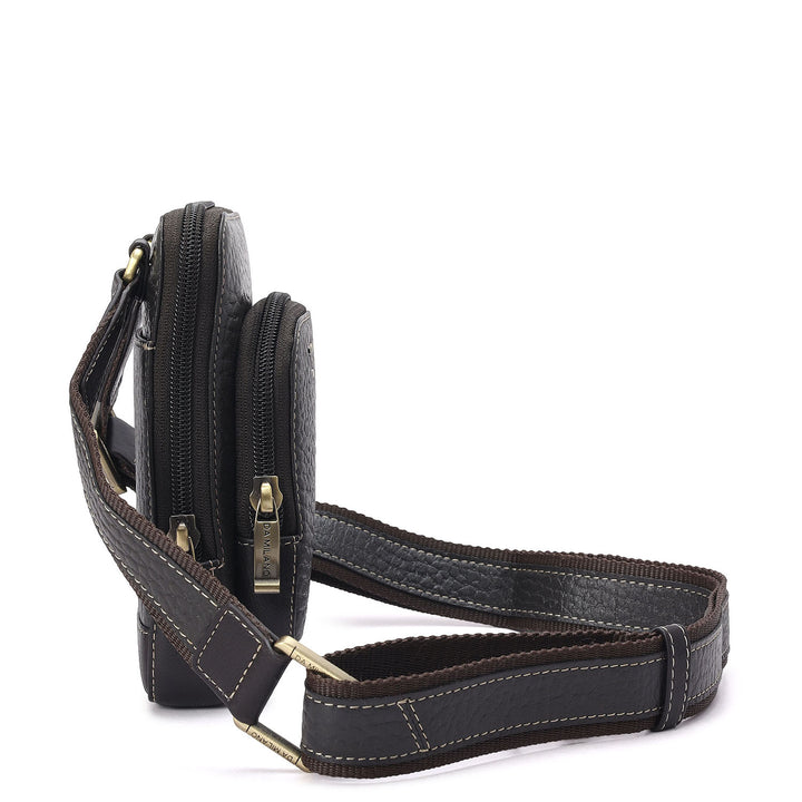 Bub Leather Men Sling - Brown