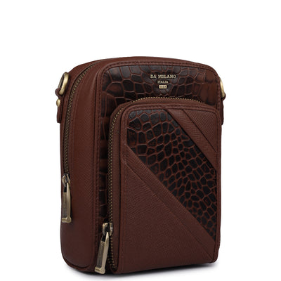 Croco Franzy Leather Men Sling - Date