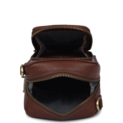 Croco Franzy Leather Men Sling - Date