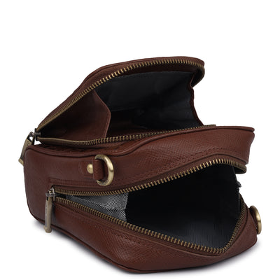 Croco Franzy Leather Men Sling - Date