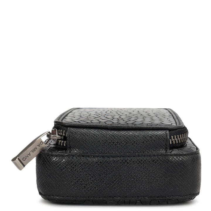 Croco Leather Men Sling - Black