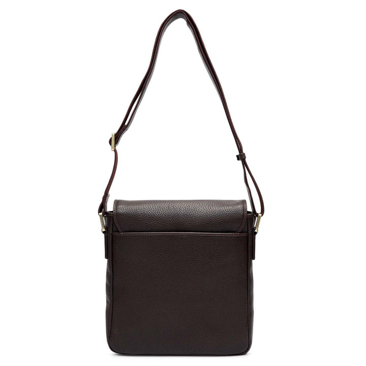 Wax Leather Men Sling - Chocolate