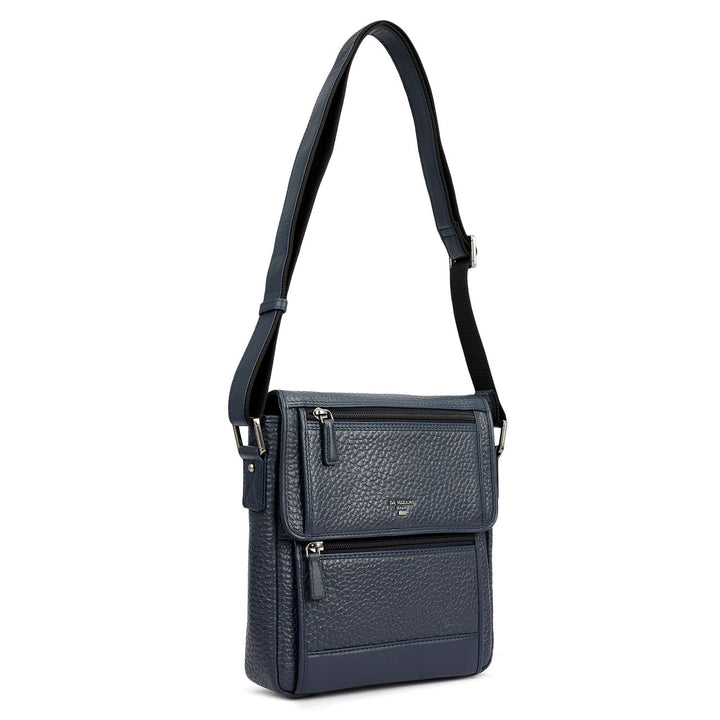 Bub Leather Men Sling - Navy