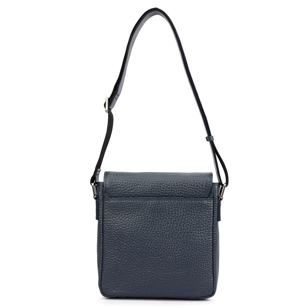 Bub Leather Men Sling - Navy