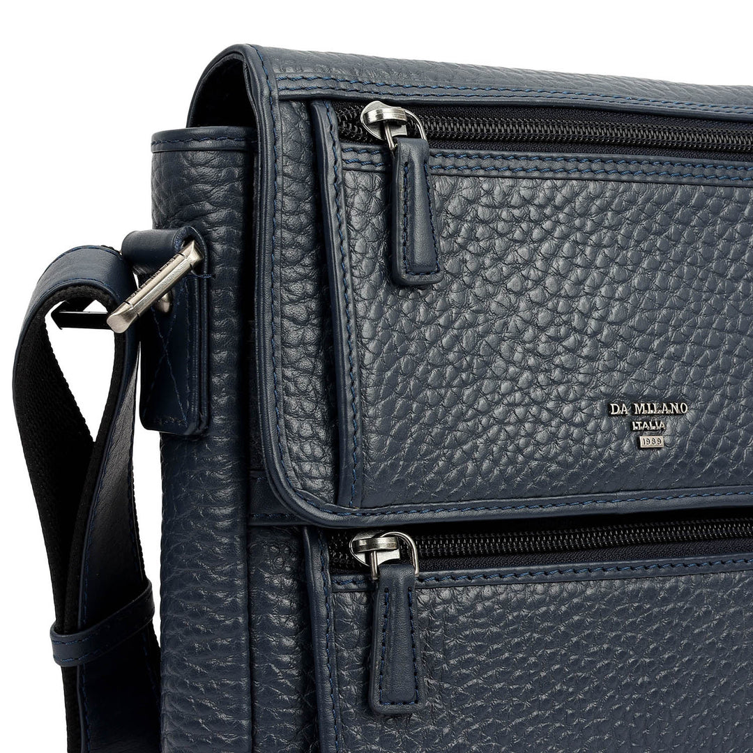 Bub Leather Men Sling - Navy